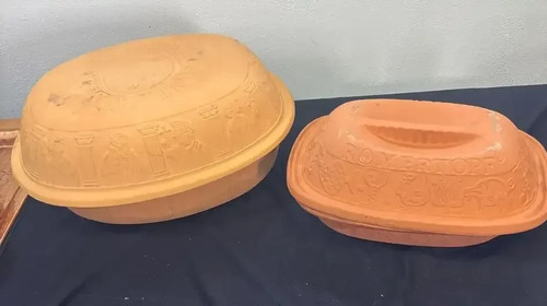 Romertopf terracotta clay - terracotta,